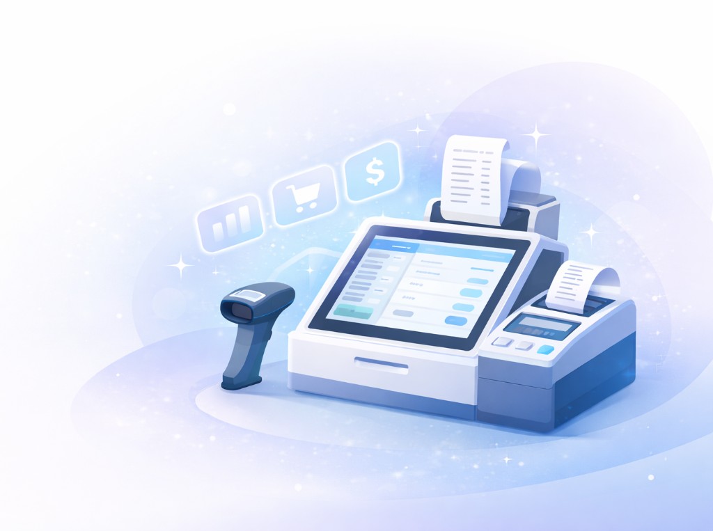 POS terminal illustration